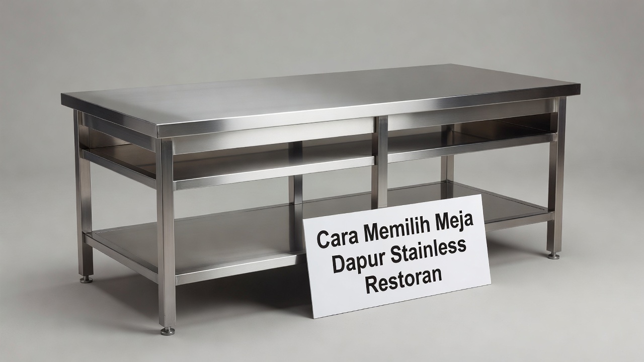 Cara Memilih Meja Dapur Stainless Restoran