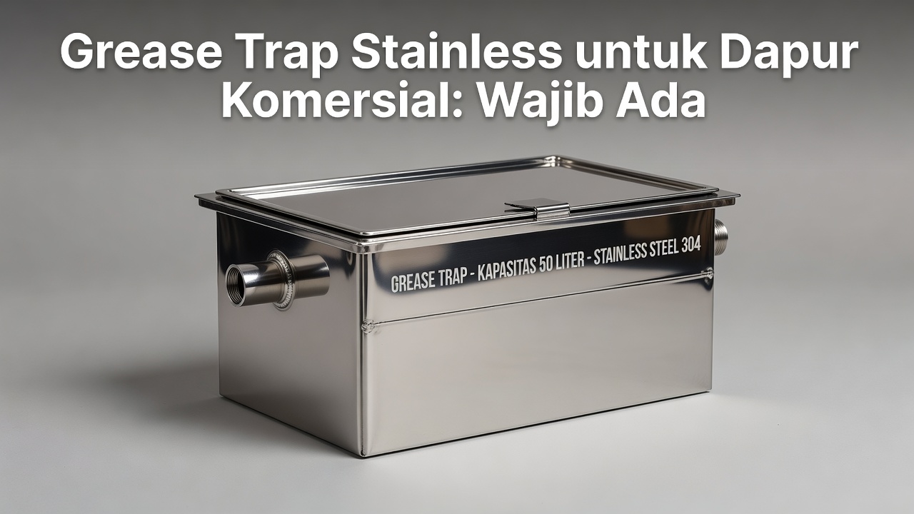 Grease Trap Stainless untuk Dapur Komersial: Wajib Ada