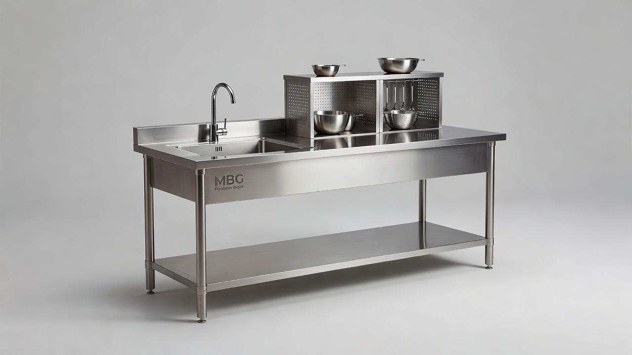 Peralatan Dapur MBG: Meja Kerja Stainless