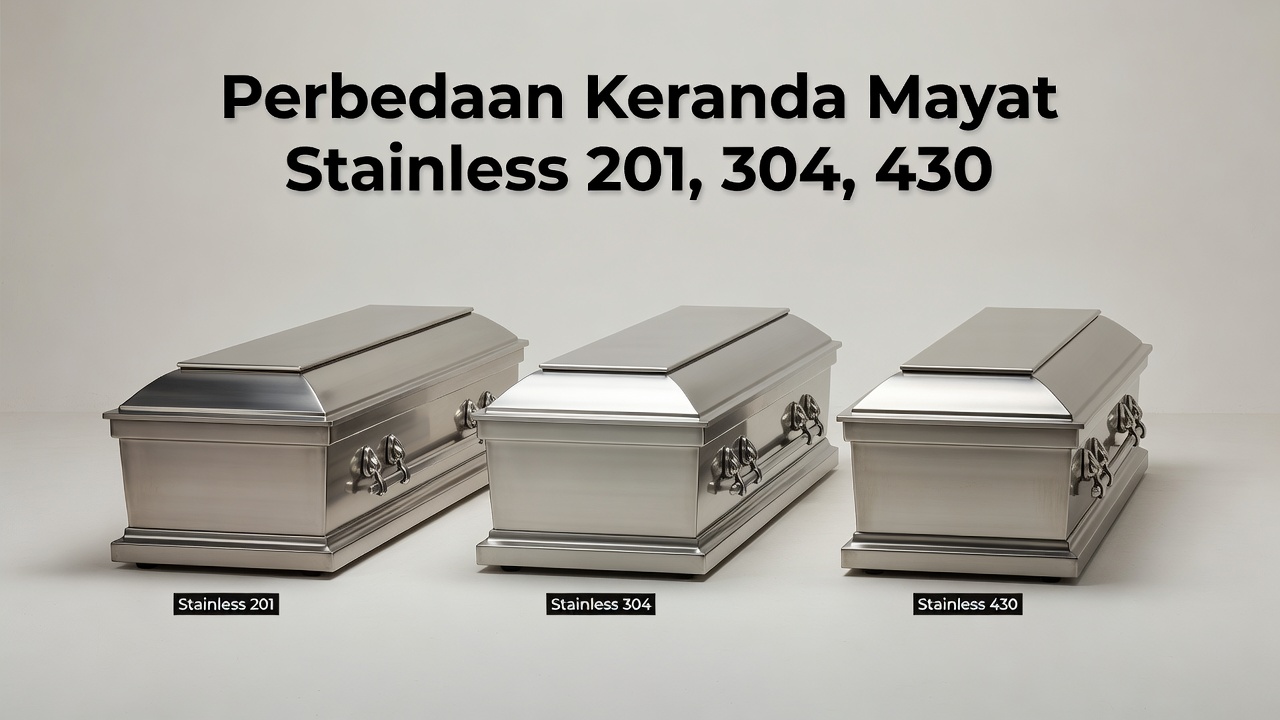 Perbedaan Keranda Mayat Stainless 201, 304, 430