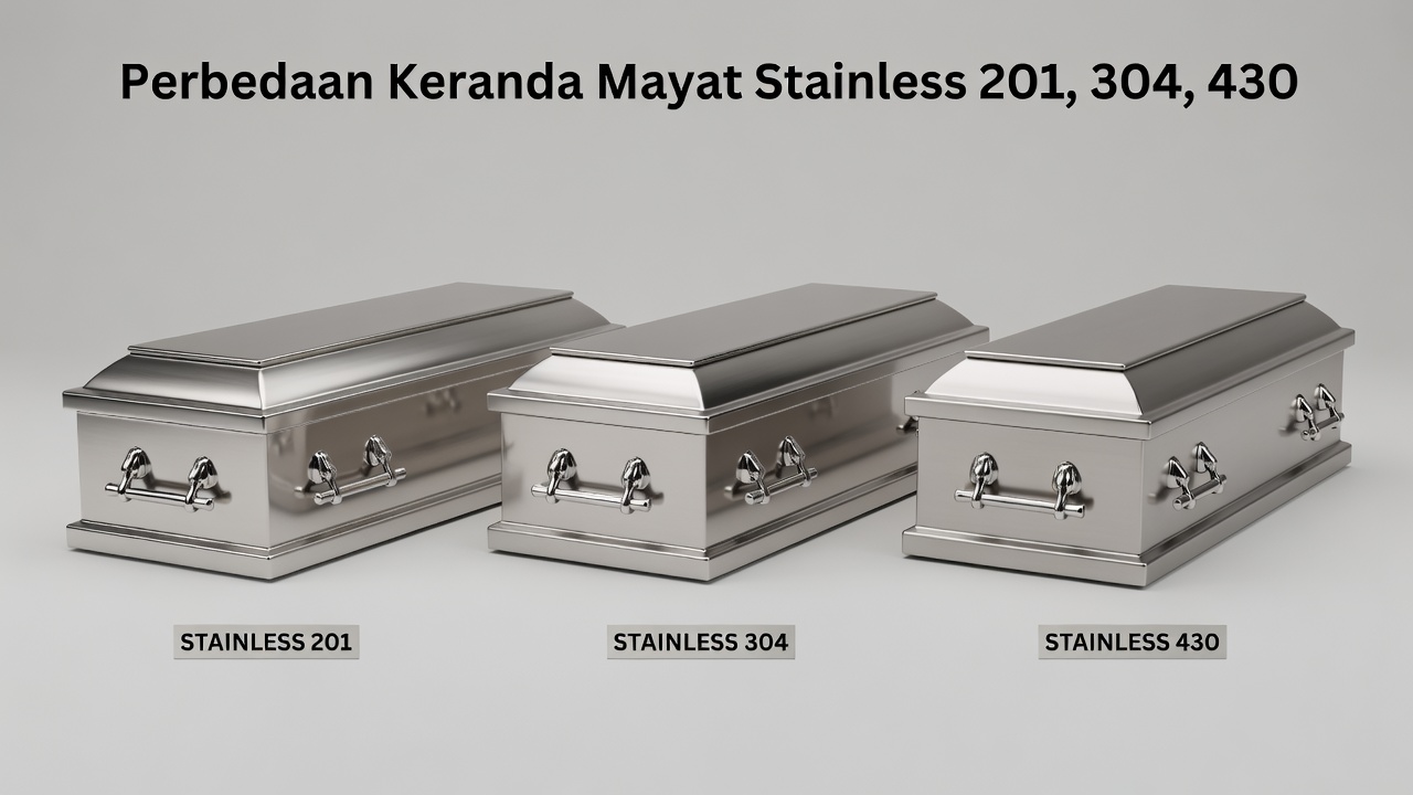Perbedaan Keranda Mayat Stainless 201, 304, 430