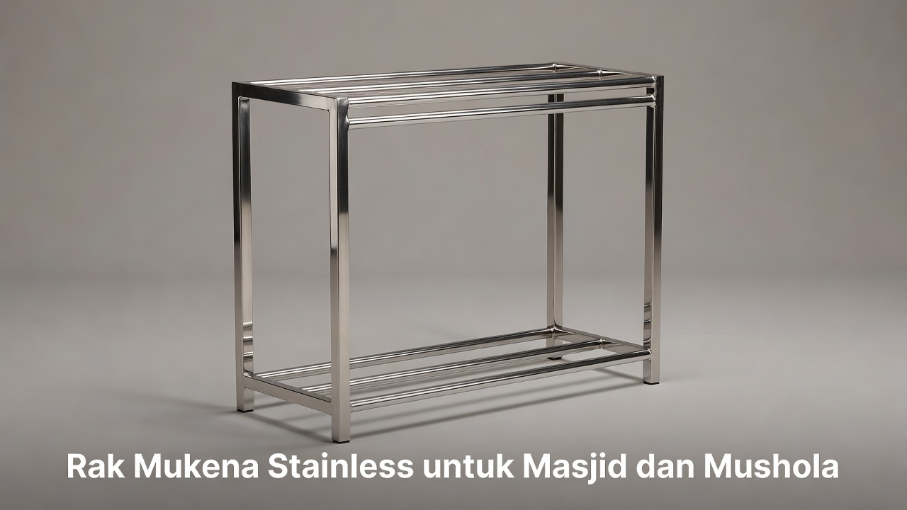Rak Mukena Stainless untuk Masjid dan Mushola