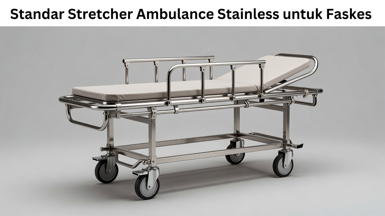 Standar Stretcher Ambulance Stainless untuk Faskes