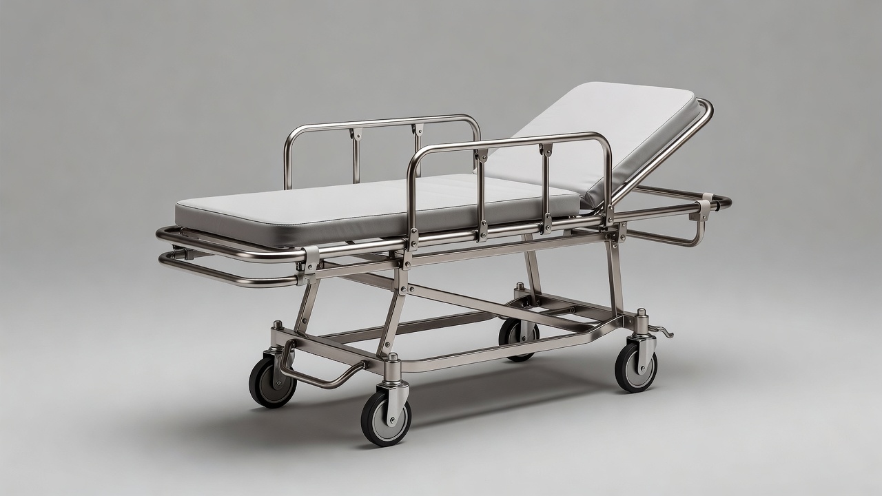Standar Stretcher Ambulans Stainless untuk RS dan Klinik