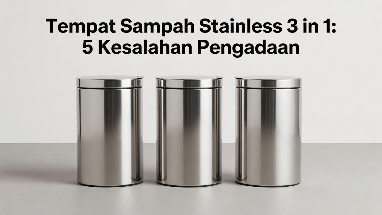 Tempat Sampah Stainless 3 in 1: 5 Kesalahan Pengadaan