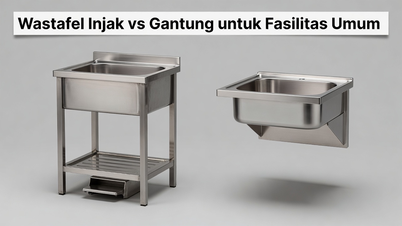 Wastafel Injak vs Gantung untuk Fasilitas Umum