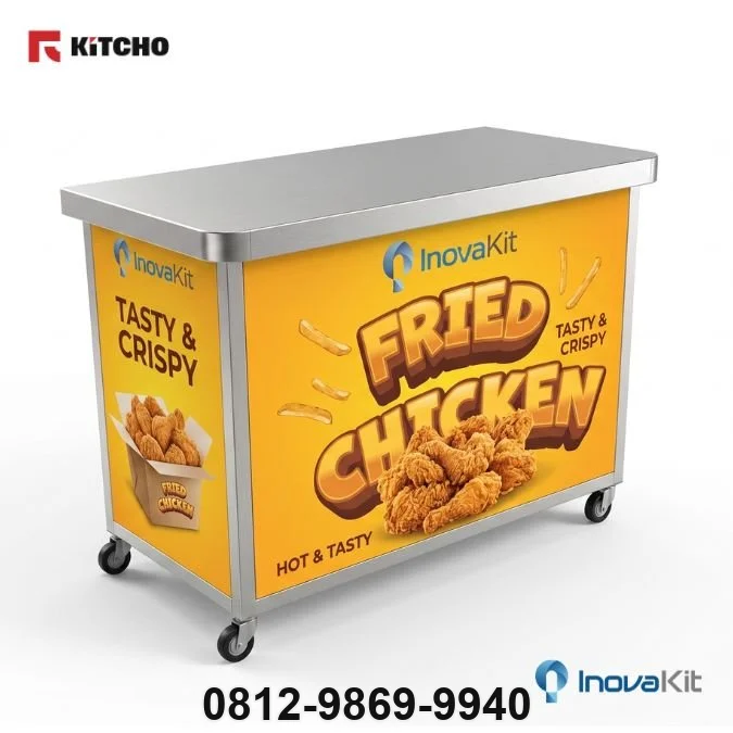 Jual & Distributor Booth Fried Chicken Stainless Steel di Antajaya, Tanjungsari, Bogor — Harga Pabrik, Vendor, Fabrikasi