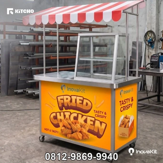Jual & Distributor Booth Fried Chicken Stainless Steel di Banyubiru, Semarang — Harga Pabrik, Vendor, Fabrikasi