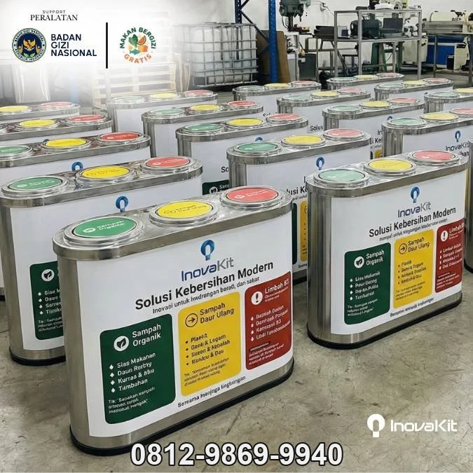 Jual & Distributor Garbage Bin Stainless Standar Dapur MBG di Babakanraden, Cariu, Bogor — Harga Pabrik, Vendor, Fabrikasi