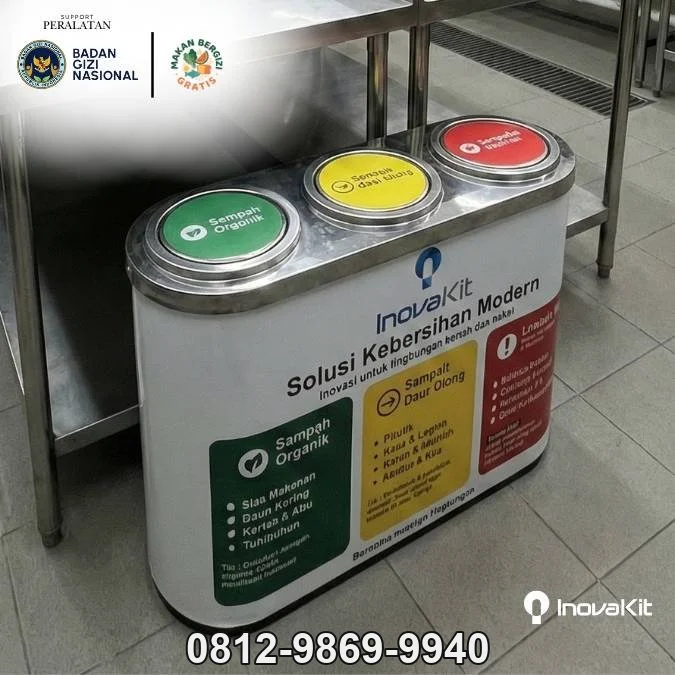 Jual & Distributor Garbage Bin Stainless Standar Dapur MBG di Bojong Loa, Cisoka, Tangerang — Harga Pabrik, Vendor, Fabrikasi