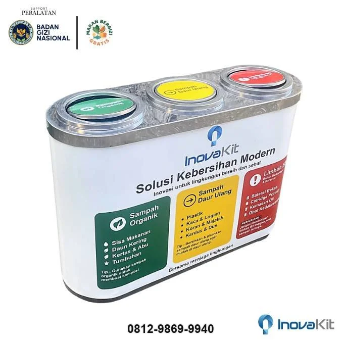 Garbage Bin Stainless Standar Dapur MBG