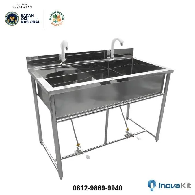 Jual Kitchen Sink Double Bowl Wastafel 2 Sink Dapur Stainless Bojongmangu, Kabupaten Bekasi