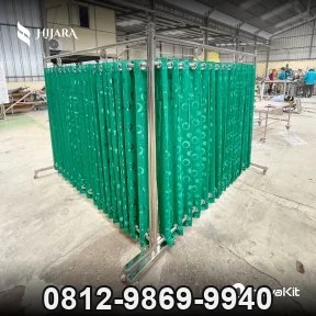 Jual Partisi Sekat Shaf Pembatas Sholat Masjid Musholla Stainless Tirai Shaf Pagerwangi, Lembang, Kabupaten Bandung Barat