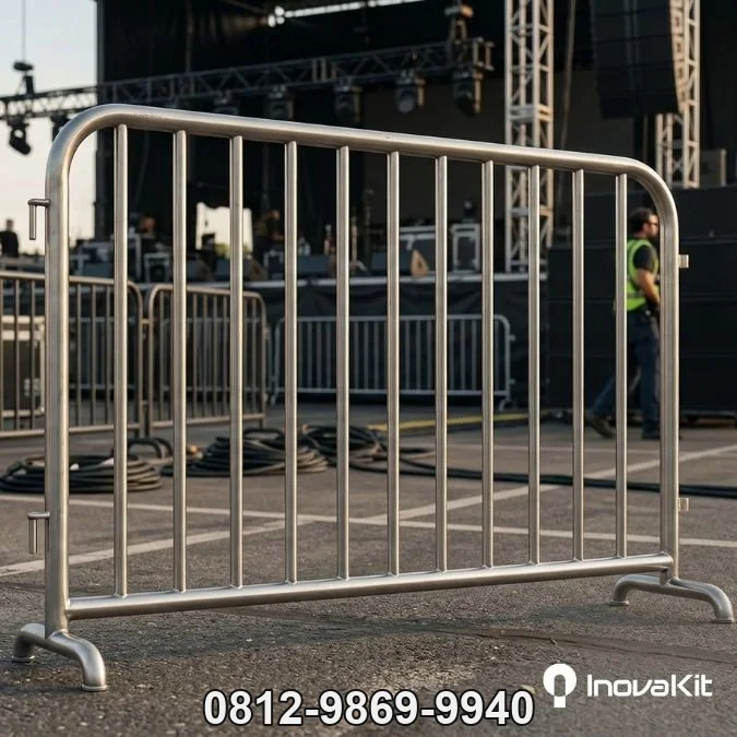 Jual Road Barrier Stainless Pembatas Jalan Stainless Candali, Ranca Bungur, Kabupaten Bogor
