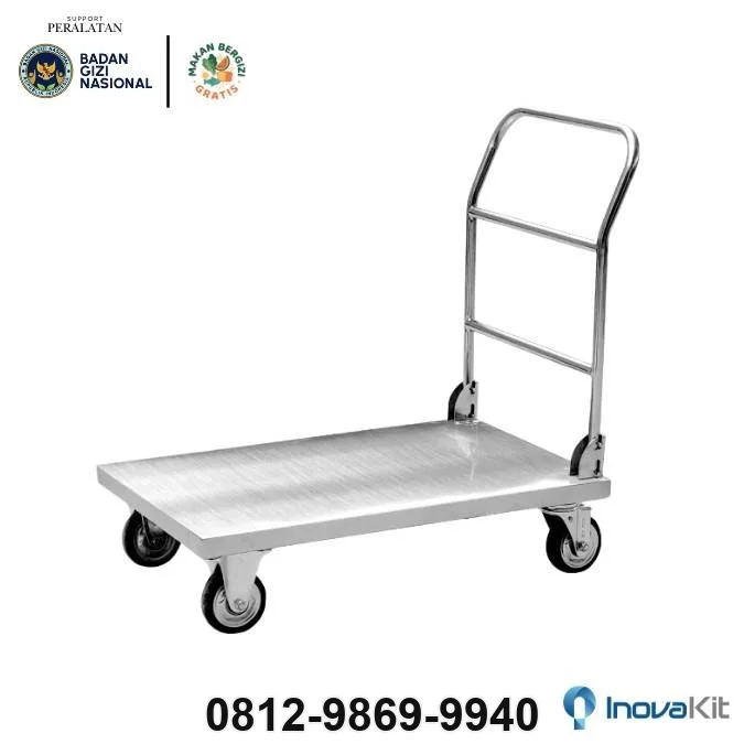 Jual & Distributor Load Trolley 300kg Standar Dapur MBG di Argapura, Majalengka — Harga Pabrik, Vendor, Fabrikasi