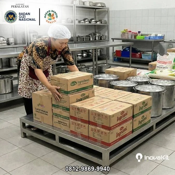 Pallet Stainless Standar Dapur MBG | Anti Karat, Food Grade, Tahan Lama