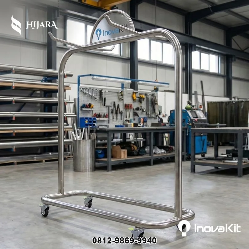 Rak Kursi Lipat dengan Logo Instansi | Folding Chair Rack