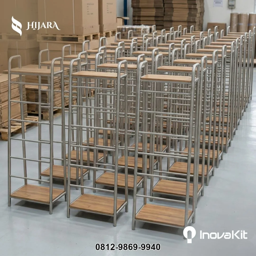 Rak Mukena Stainless untuk Masjid