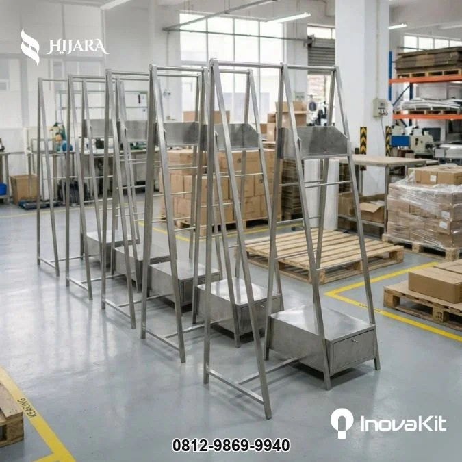 Rak Mukena Multifungsi Stainless 201