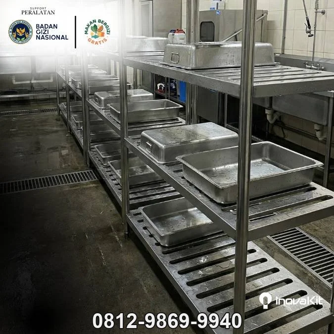 Jual & Distributor Sloted Pan 4 Tiers Standar Dapur MBG di Argapura, Majalengka — Harga Pabrik, Vendor, Fabrikasi