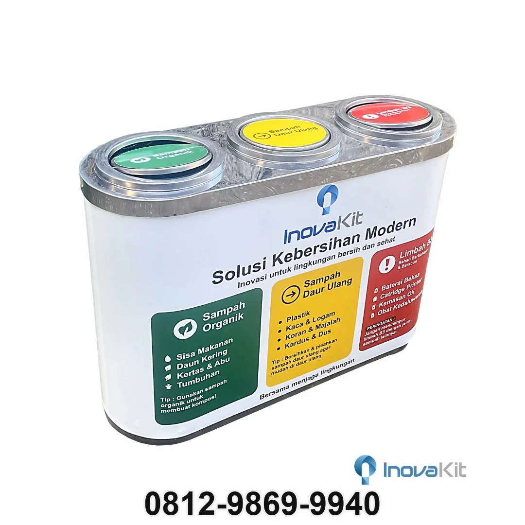 Tempat Sampah Stainless 3 in 1 Periuk, Periuk, Kota Tangerang