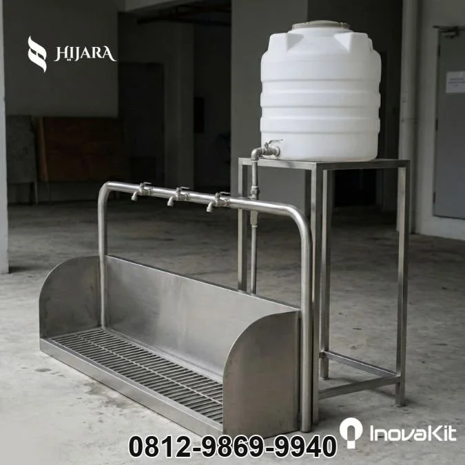 Jual & Distributor Tempat Wudhu Stainless Steel dengan Tangki di Batu Ampar, Kramatjati, Jakarta Timur — Harga Pabrik, Vendor, Fabrikasi