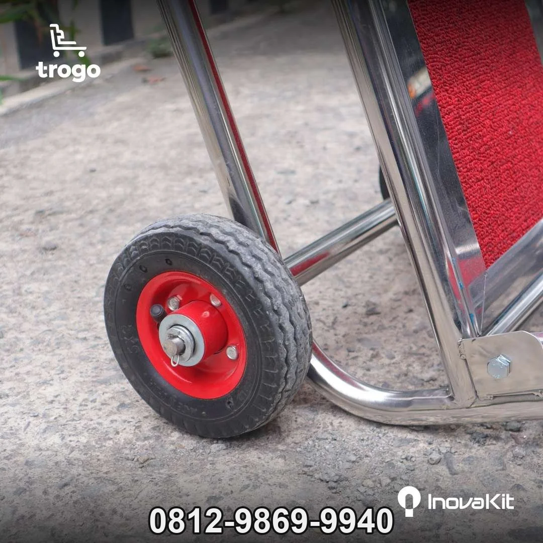 Troli Barang 2 Roda | Troli Hotel 2 Roda | Troli Kursi dan Galon Bellman