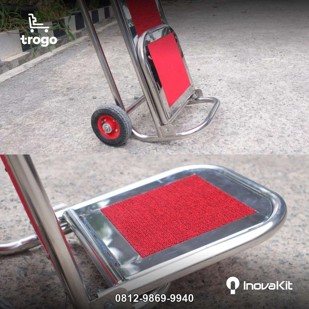 Troli Barang 2 Roda | Troli Hotel 2 Roda | Troli Kursi dan Galon Bellman