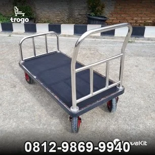 Jual & Distributor Troli Hotel Roda 8in Luggage Cart di Cikalong, Cikalongwetan, Bandung Barat — Harga Pabrik, Vendor, Fabrikasi