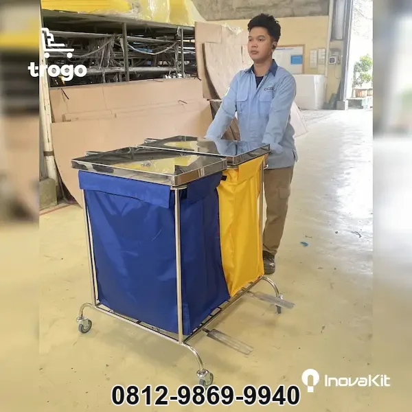 Jual & Distributor Troli Linen Laundry 2 Kantung di Antapani Kulon, Antapani, Bandung — Harga Pabrik, Vendor, Fabrikasi