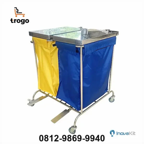 Jual & Distributor Troli Linen Laundry 2 Kantung di Banguntapan, Bantul — Harga Pabrik, Vendor, Fabrikasi