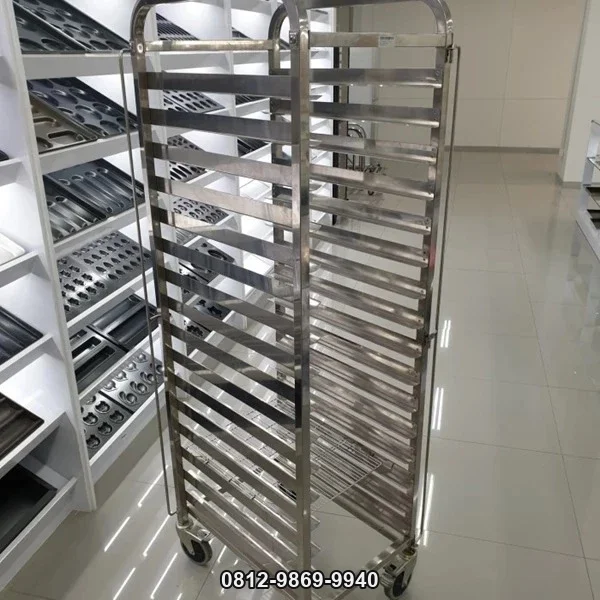 Troli Rak Loyang Stainless Steel 15 Susun | Trogo | InovaKit