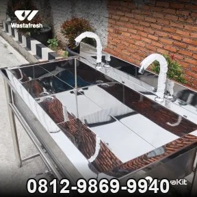 Wastafel 2 Sink | Wastafel Injak Stainless