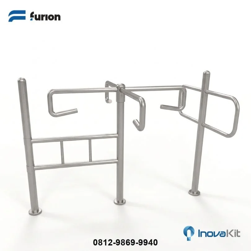 Pintu Putar Stainless | Pintu Dorong | Turnstile