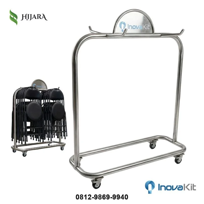 Rak Kursi Lipat Stainless | Folding Chair Rack