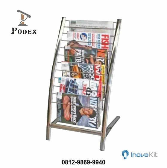 Tempat Majalah | Rak Koran Stainless Steel